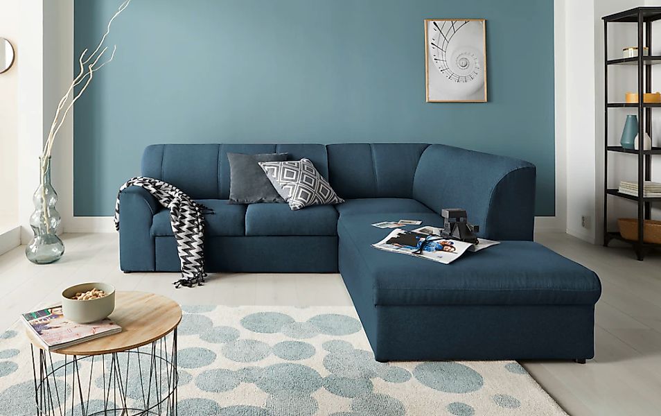 DOMO collection Ecksofa "Topper zeitlos elegant, kompakte Stellmaße, OTTOs günstig online kaufen