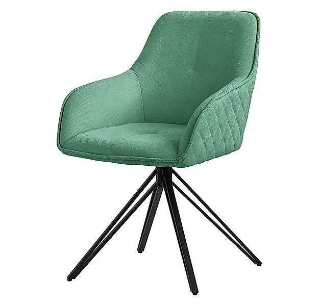 ML-DESIGN Polsterstuhl Esszimmerstuhl aus Textil Webstoff mit Metallbeine, günstig online kaufen