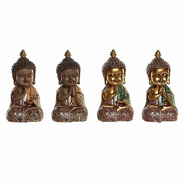 Deko-figur Dkd Home Decor Beige Golden Buddha Harz Orientalisch (10,5 X 9 X günstig online kaufen