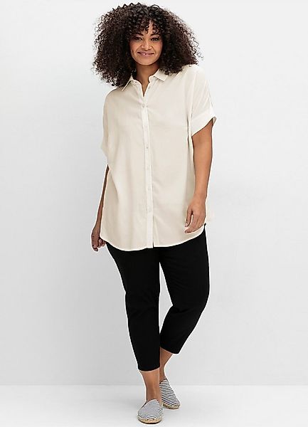 Sheego Klassische Bluse Hemdbluse Kurzarm günstig online kaufen