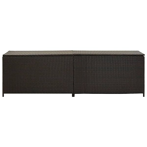 VidaXL Gartenbox Poly Rattan 200x50x60 cm Braun günstig online kaufen
