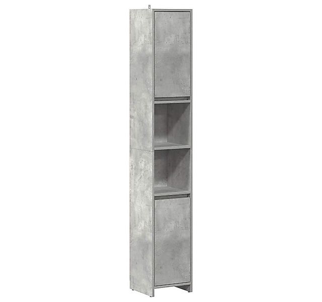 vidaXL Badezimmer-Set Badezimmerschrank Betongrau 30x30x183,5 cm Holzwerkst günstig online kaufen