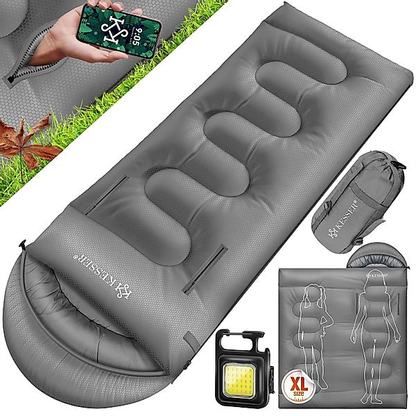 KESSER Deckenschlafsack Camping Schlafsack Outdoor 175x83cm günstig online kaufen