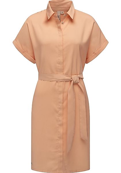 Ragwear Blusenkleid "Manilla", Kurzarm Midikleid mit Taillengürtel günstig online kaufen