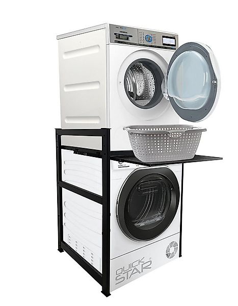 Quick Star Waschmaschinenumbauschrank Waschmaschinenregal mit / ohne Auszug günstig online kaufen