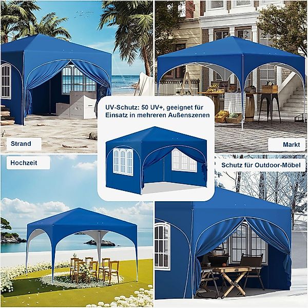 EUGAD Pavillon, mit 4 Seitenteilen, Pop-Up günstig online kaufen