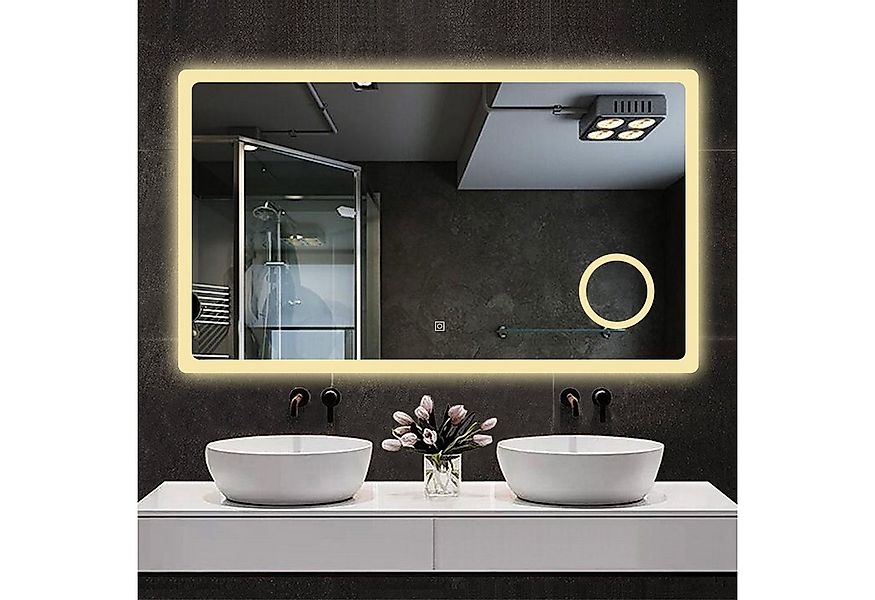 duschspa Badspiegel Wandspiegel Badezimmerspiegel mit LED Beleuchtung, LED günstig online kaufen