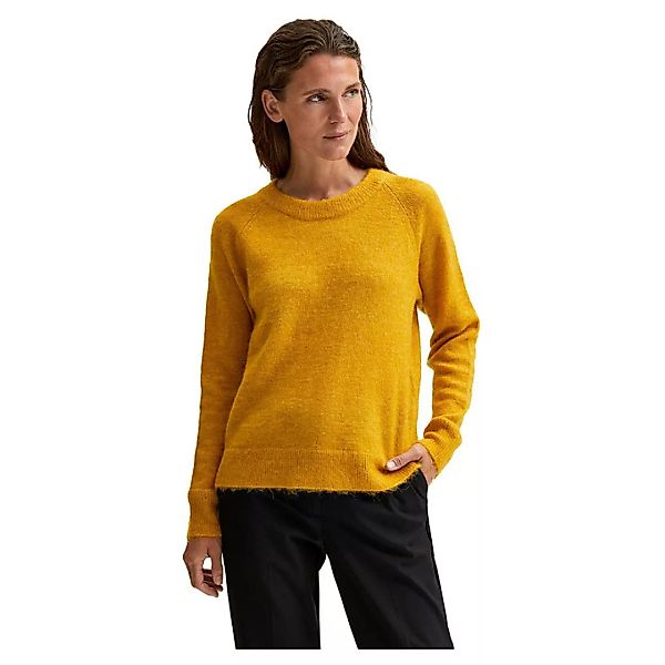 Selected Lulu O Hals Sweater S Arrowwood / Detail Melange günstig online kaufen
