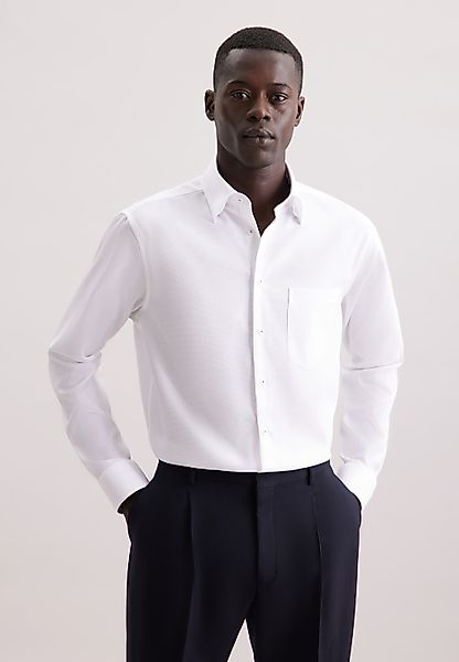 seidensticker Businesshemd "Schwarze Rose" Regular 1/1 Covered-Button-Down- günstig online kaufen