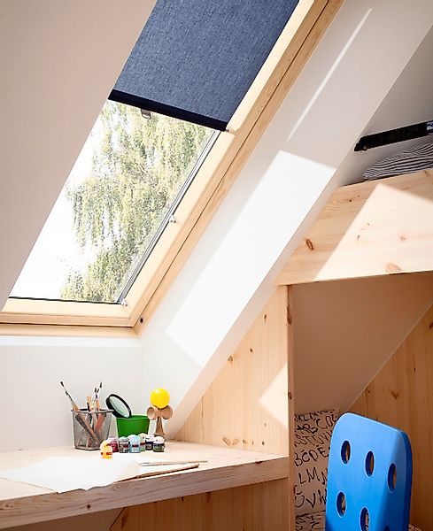 VELUX Rollo Uni RHL S00 9050 Dunkelblau günstig online kaufen