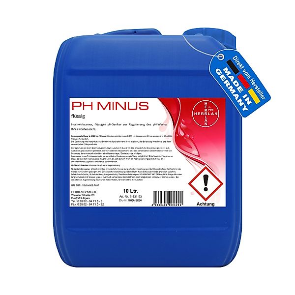 HERRLAN Poolpflege PH Minus flüssiger pH-Senker günstig online kaufen