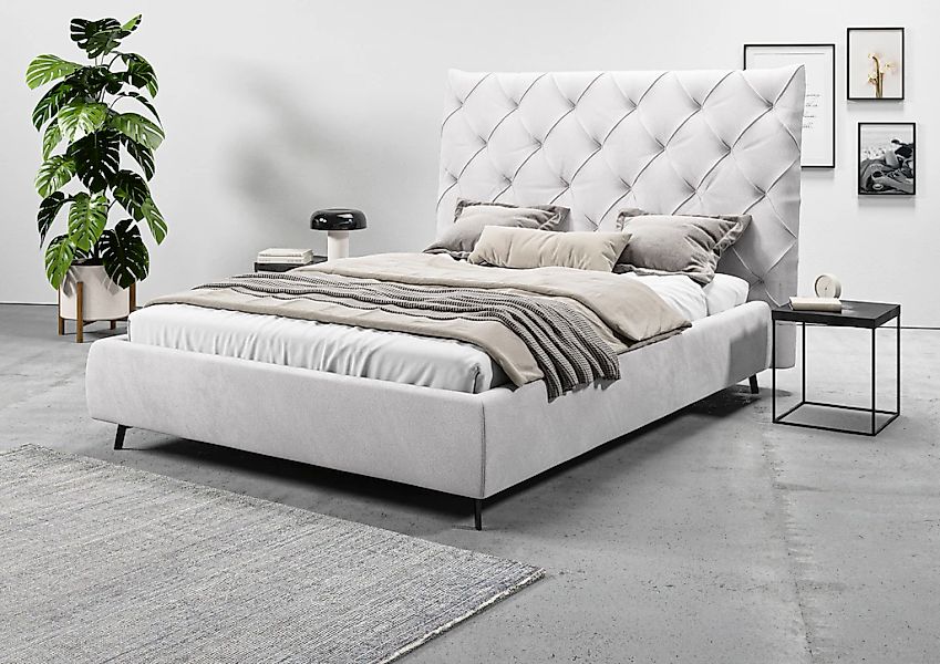 Home affaire Polsterbett "Maxime, in 4 Breiten bis 200cm, auch in Leder" Ko günstig online kaufen