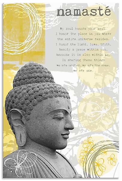 Artland Wandbild "Buddha I", Religion, (1 St.), als Alubild, Outdoorbild, P günstig online kaufen