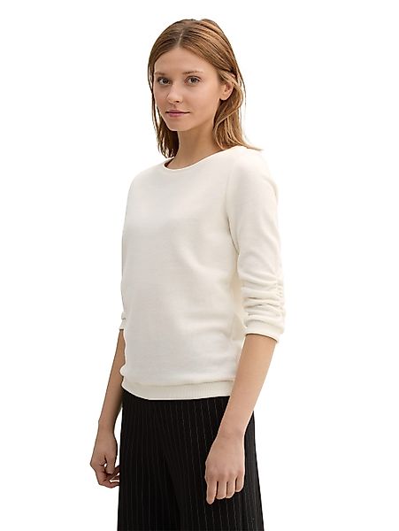 TOM TAILOR Denim Sweatshirt mit Raffungen günstig online kaufen