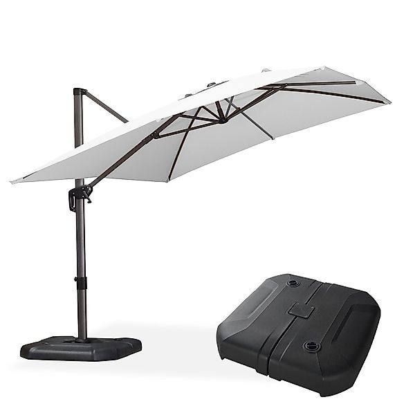 PURPLE LEAF Sonnenschirm Rechteck Alu Außenbereich günstig online kaufen