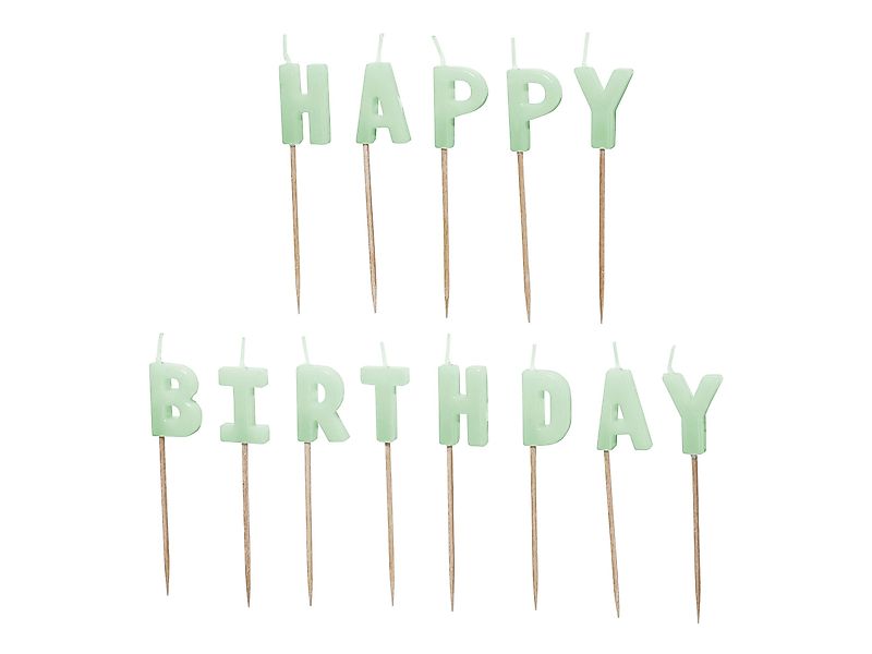 partydeco Geburtstagskerze, Geburtstagskerzen Happy Birthday 2,5cm günstig online kaufen