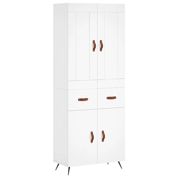 vidaXL Highboard Weiß 69,5x34x180 cm Holzwerkstoff 3199849 günstig online kaufen