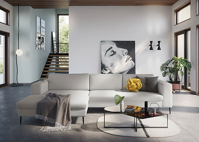 DOMO collection Ecksofa "Modica, zeitlos und elegant, L-Form", moderne Opti günstig online kaufen