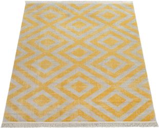 Paco Home Teppich "Poco 821" rechteckig 6 mm Höhe Kurzflor, Rauten Design, günstig online kaufen