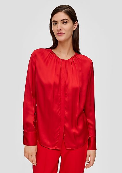 s.Oliver BLACK LABEL Langarmbluse Bluse aus günstig online kaufen