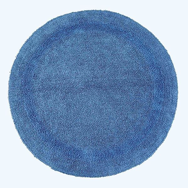 Homescapes Badematte Runde Battematte blau 80 günstig online kaufen