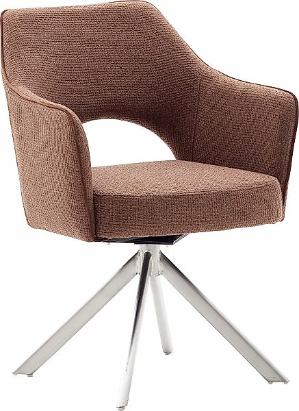 MCA furniture 4-Fußstuhl "Tonala", (Set), 2 St., Velourstoff grob, (2er-Set günstig online kaufen