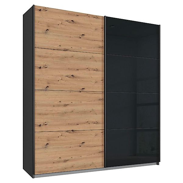 Schwebetürenschrank Quadra grau B/H/T: ca. 180x210x62 cm günstig online kaufen