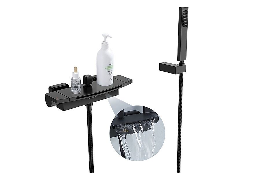 HOMELIVE Duscharmatur Wasserfall Wasserhahn Bad Duscharmatur (Badewannenarm günstig online kaufen