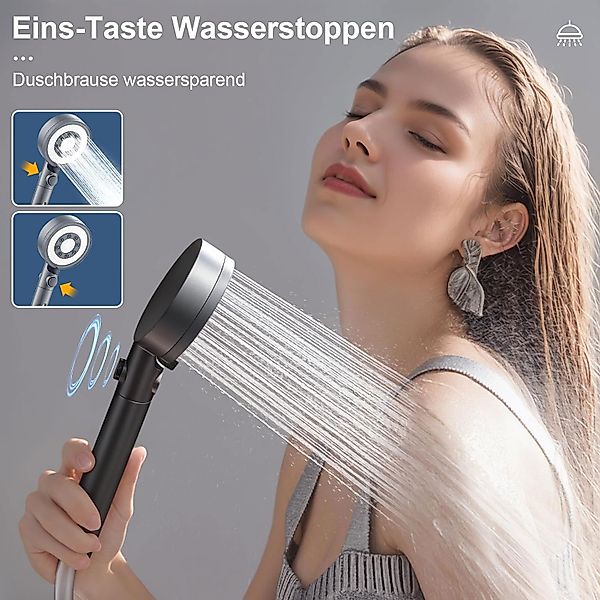 MODFU Handbrause Hochdruck Duschkopf Duschbrause Brausekopf günstig online kaufen