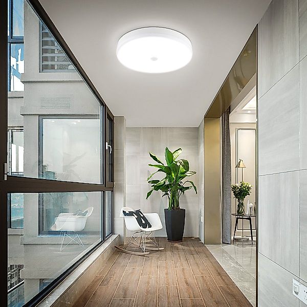 LETGOSPT Deckenleuchte LED Deckenleuchte mit Bewegungsmelder günstig online kaufen