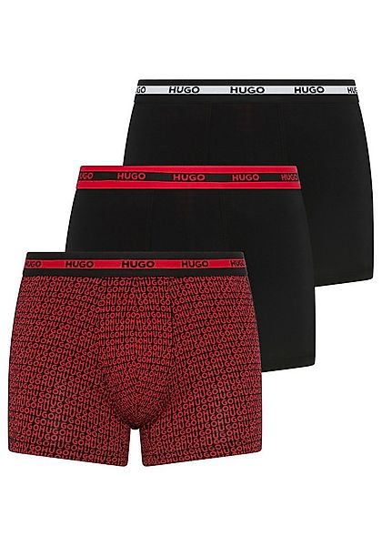 HUGO Boxershorts BOXER BR PLANET DES (3-St) elastischer Bund mit Logo, aus günstig online kaufen