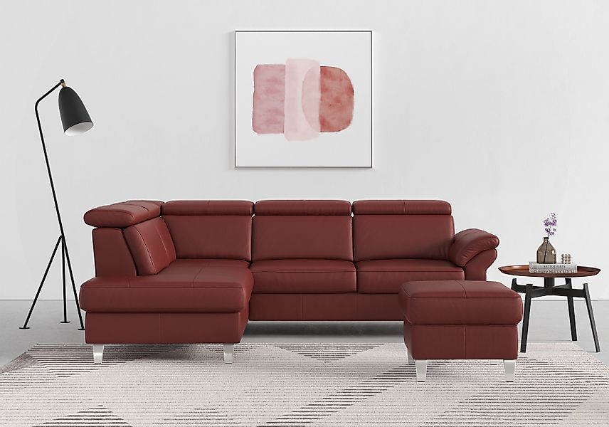 sit&more Ecksofa Arngast L-Form, inklusive Kopfteilverstellung günstig online kaufen