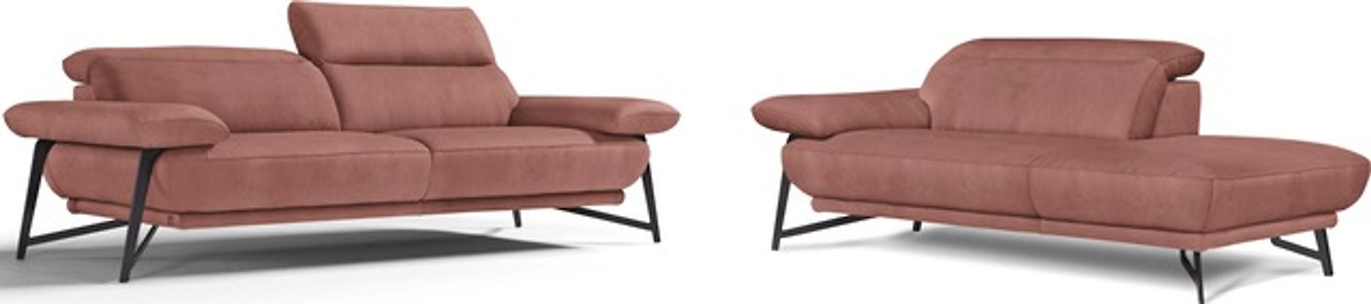 Egoitaliano Sofa »Anais, Design mit hohem Sitzkomfort, Fußfarbe schattengra günstig online kaufen