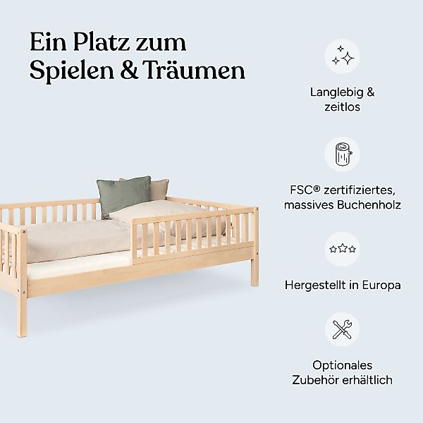 Ehrenkind Kinderbett Livo aus massivem Buchenholz, günstig online kaufen