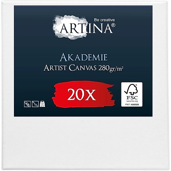 Artina Akademie Keilrahmen 10x10cm FSC 20tlg günstig online kaufen