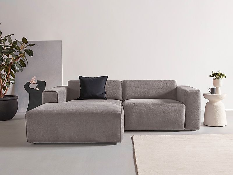 andas Ecksofa "Noord mit Kedernaht, Breite 234 cm, L-Form" Cord, Struktur, günstig online kaufen