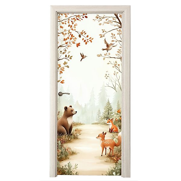 MuchoWow Türtapete Wald - Herbst - günstig online kaufen