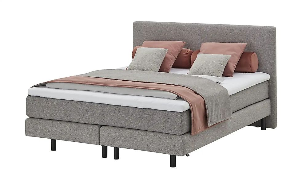 SCHÖNER WOHNEN Kollektion Boxspringbett 160x200 cm Vita ¦ grau ¦ Maße (cm): günstig online kaufen
