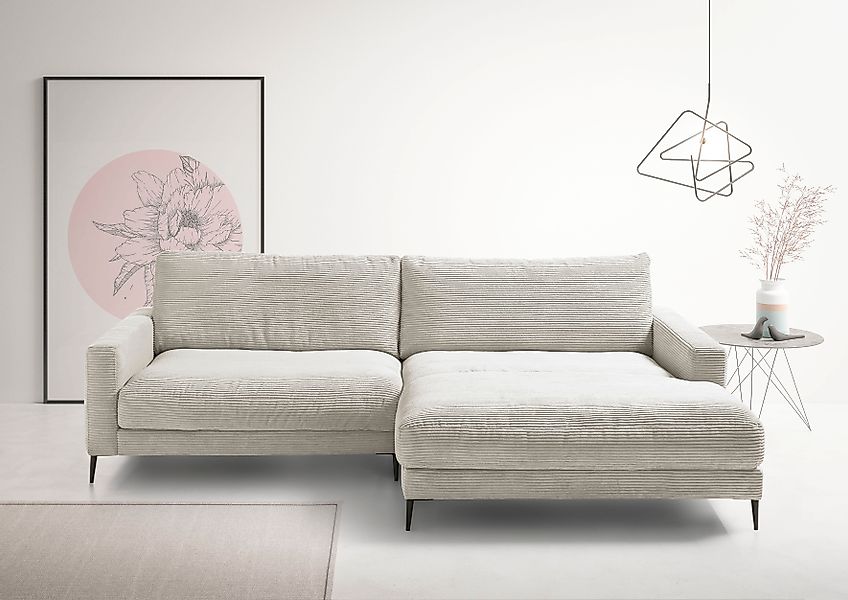 Home affaire Ecksofa »Downtown, B/T/H: 272/190/84 cm L-Form« weicher Sitzko günstig online kaufen
