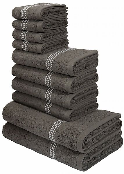 my home Handtuch Set »Kapra, Premium Handtücher, 500 gr/m²«, Set, 10 tlg., günstig online kaufen
