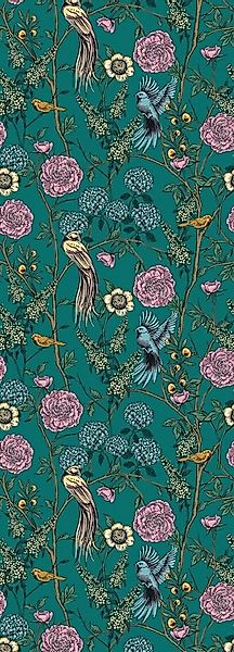 queence Vinyltapete Malena, glatt, Motiv, bedruckt, botanisch, floral, gemu günstig online kaufen