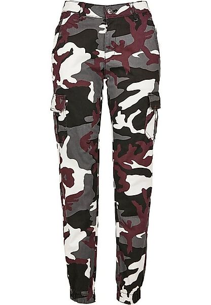 URBAN CLASSICS Cargohose Urban Classics Damen Ladies High Waist Camo Cargo günstig online kaufen
