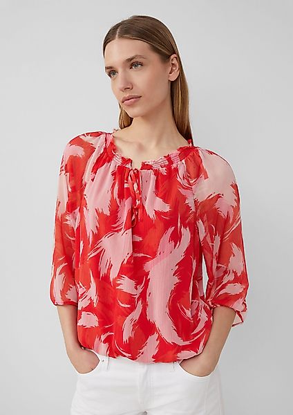 s.Oliver Langarmbluse Bluse mit Raff-Details im günstig online kaufen