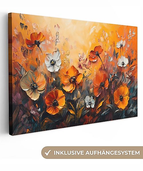 OneMillionCanvasses® Leinwandbild Blumen - Abstrakt - günstig online kaufen