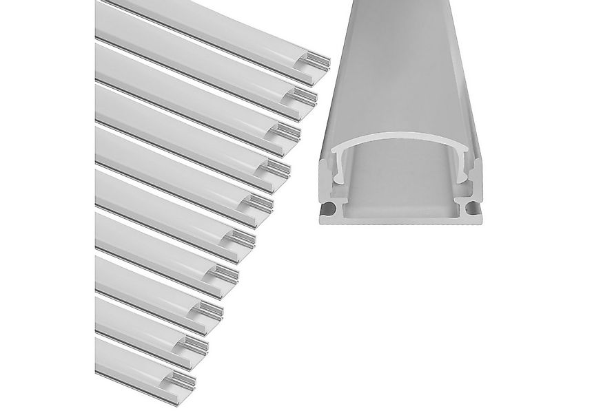 Clanmacy LED-Stripe-Profil 10x 1m LED Aluminium Profil Leiste Schiene günstig online kaufen