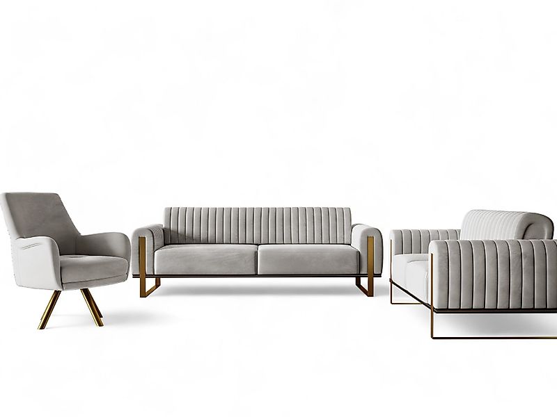 Fun Möbel Polstergarnitur Sofaset Designersofas VALERIE günstig online kaufen
