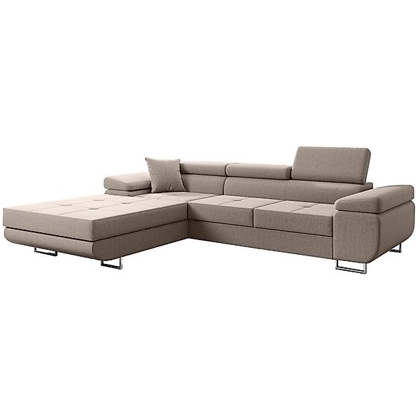Beautysofa Ecksofa Alons mit Schlaffunktion auf günstig online kaufen