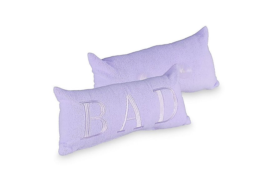 relaxdays Nackenkissen Badewanne BAD lila günstig online kaufen