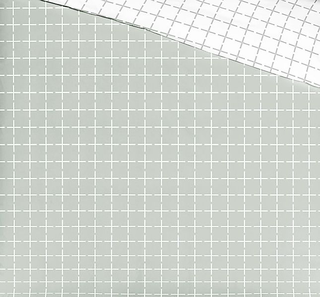 JACK Wendebettwäsche 135x200cm Renforcé Kariert Quadrat günstig online kaufen