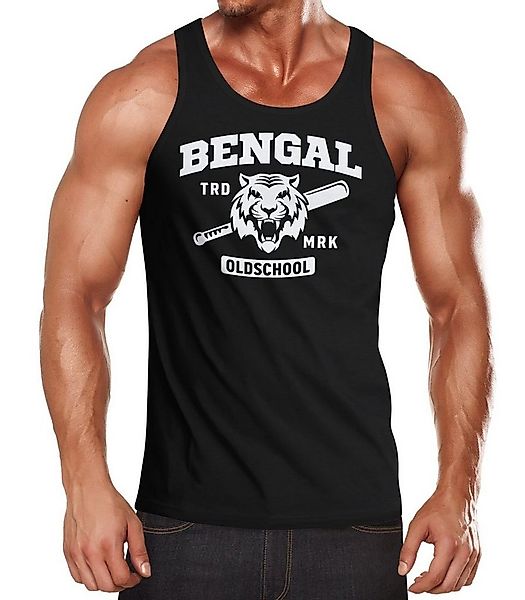 Neverless Tanktop Herren Tank-Top Bengal Tiger Baseball Sport USA Muskelshi günstig online kaufen